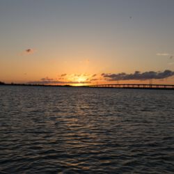 Sonnenuntergang vom Hausboot aus